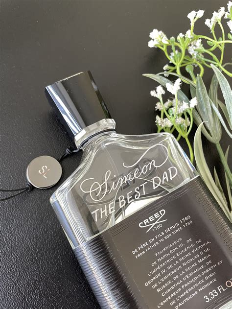 creed fragrance engraving.